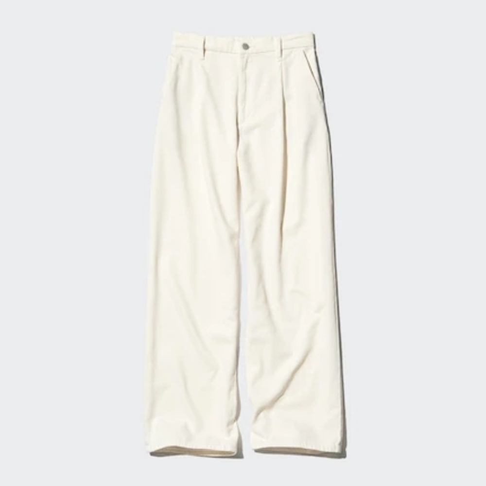 Uniqlo Drapey Denim Pleated Pants